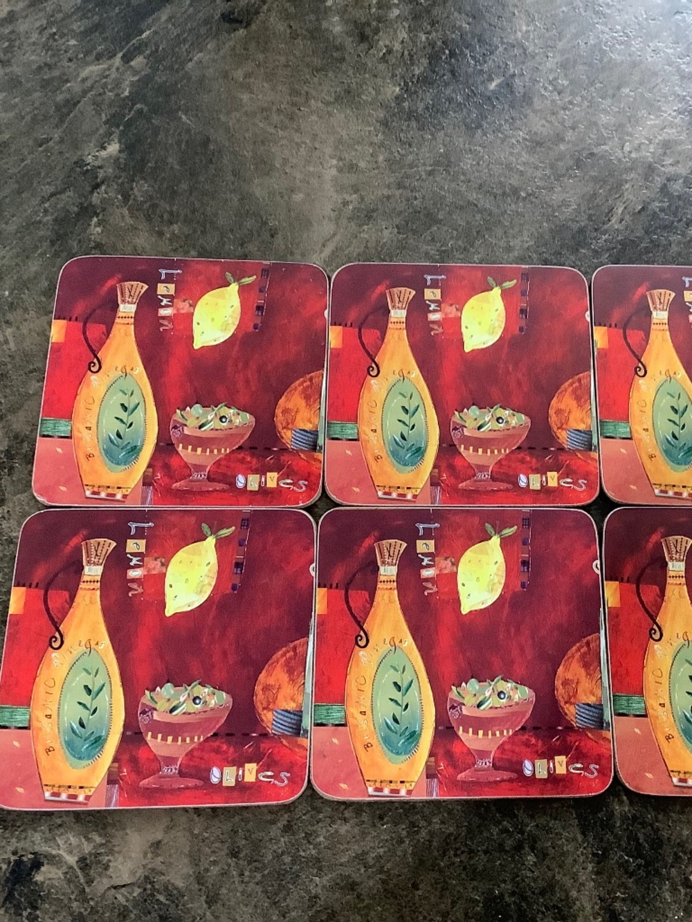 Set of six coasters - Italy vibe